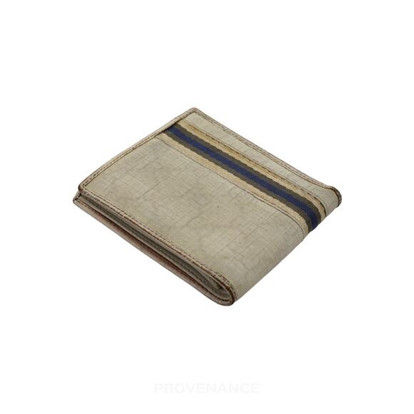 🔴 Gucci GG Supreme Signature Web Bifold Wallet - White - Picture 4 of 8